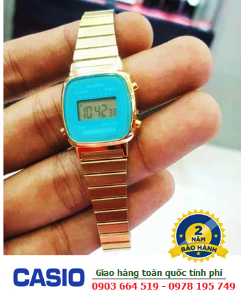 Casio LA670WGA-2DF, Đồng hồ Học Sinh Nữ Casio LA670WGA-2DF chính hãng| Bảo hành 2 năm 